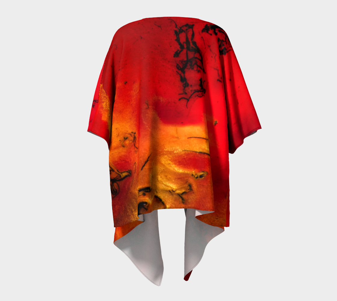 Draped Cover Up With Fringe