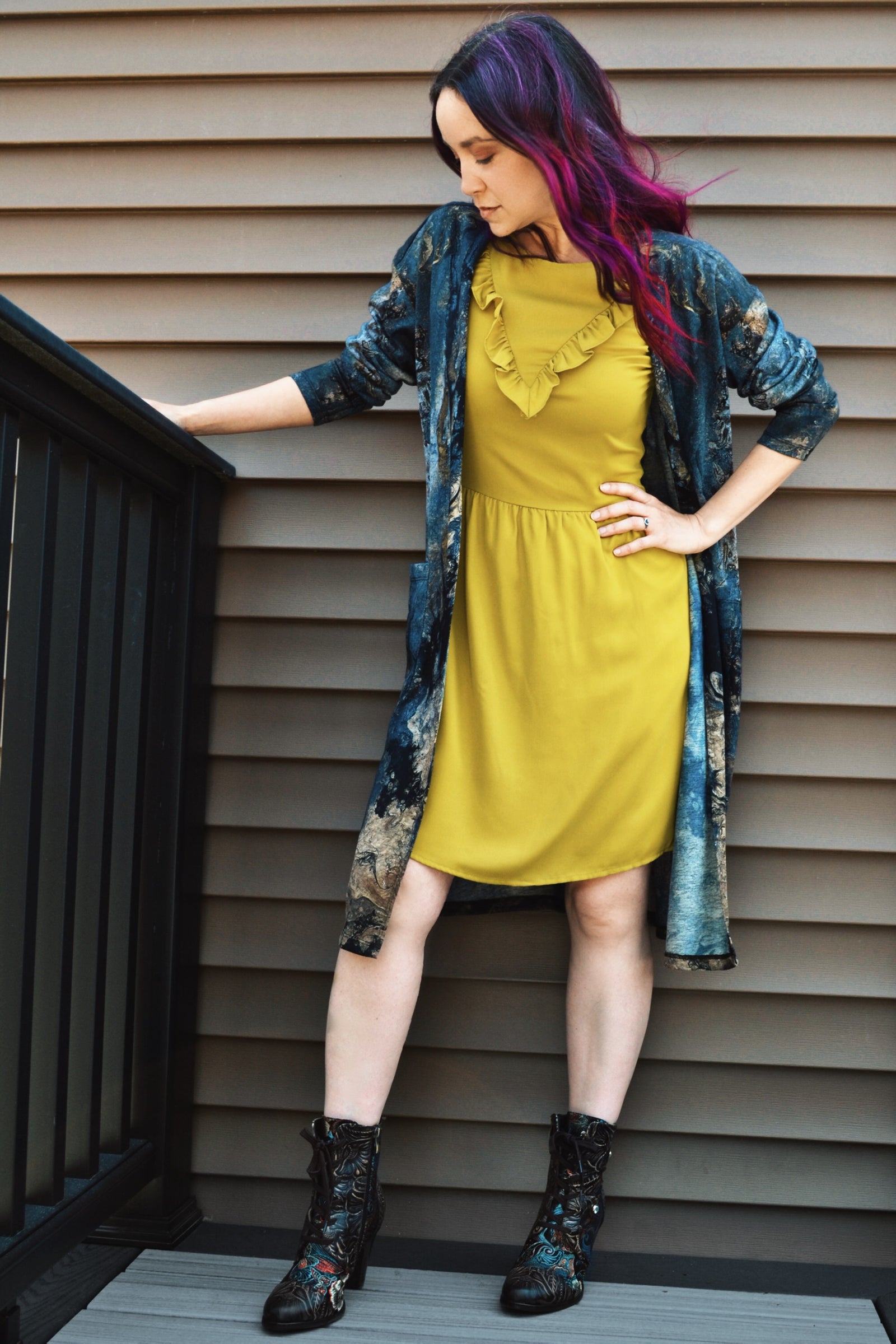 Brushed Knit Duster Cardigan With Pockets