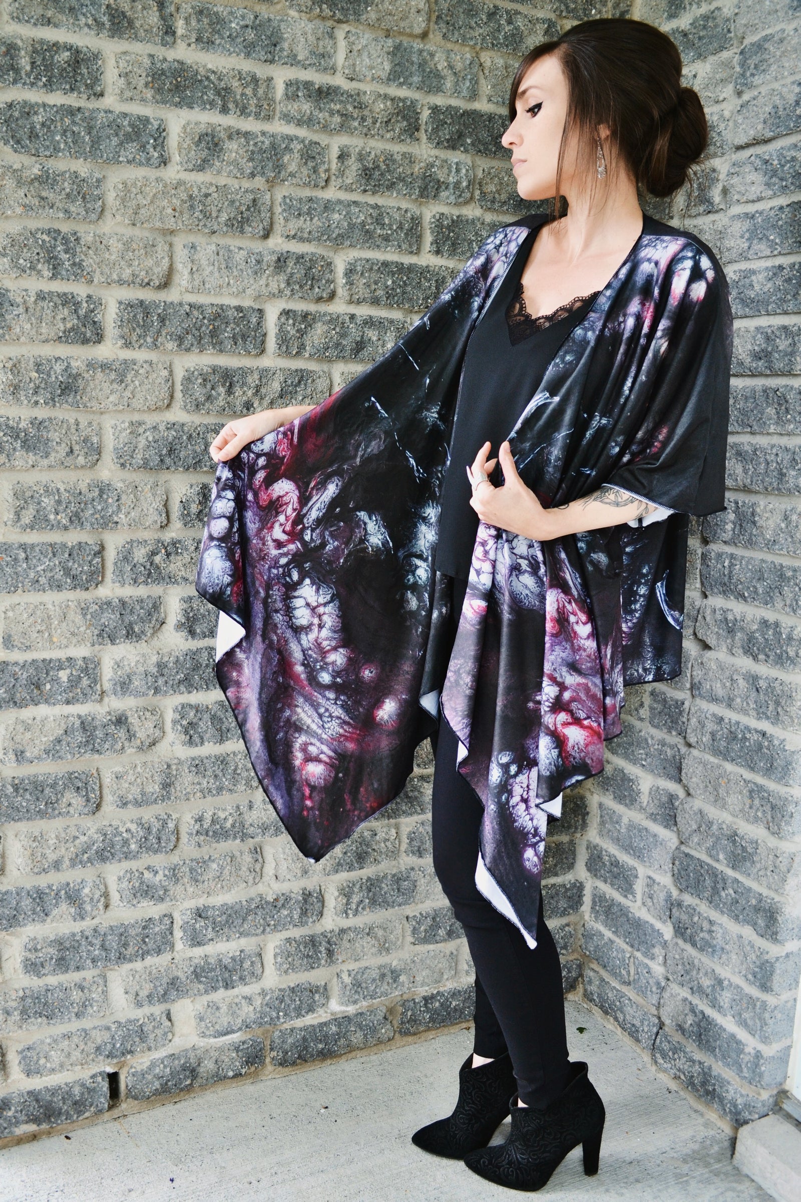 Draped Cover Up Without Fringe