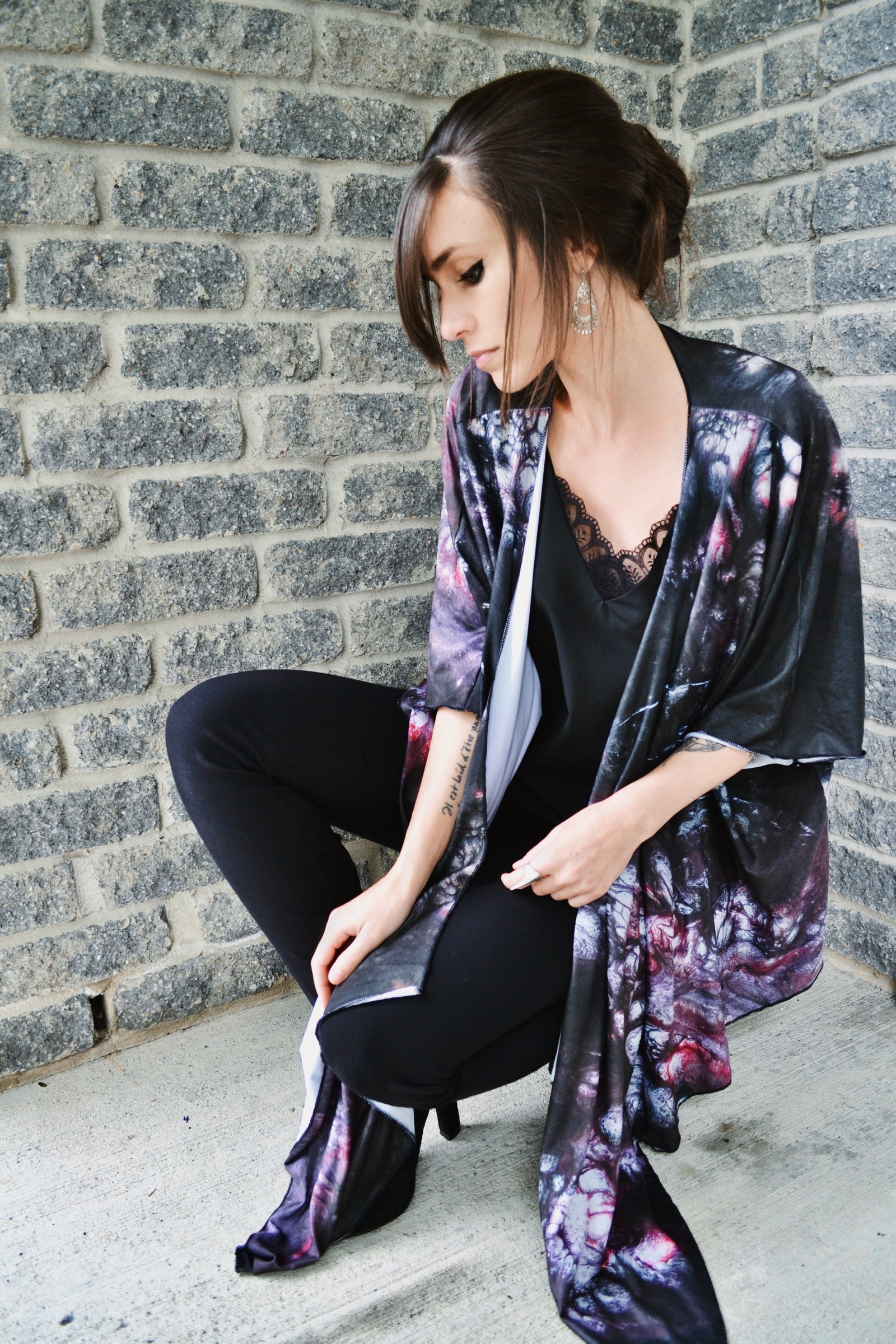 Draped Cover Up Without Fringe