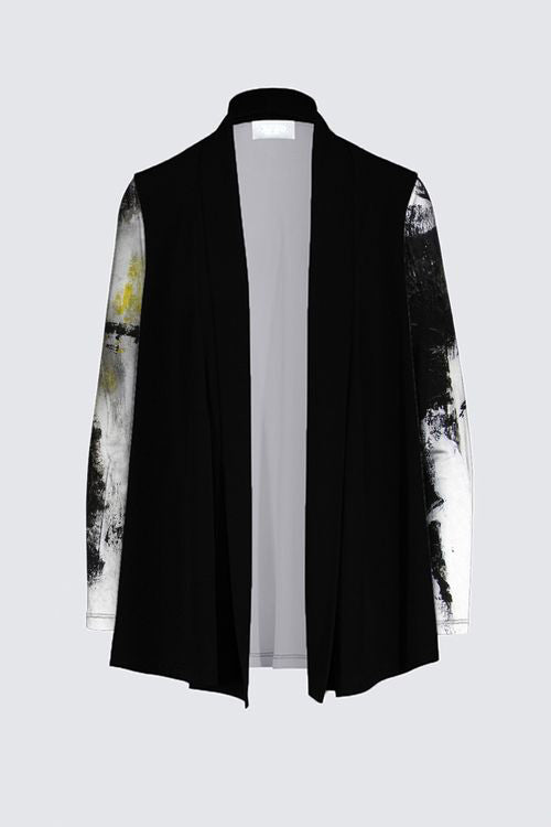 Draped Open Cardigan