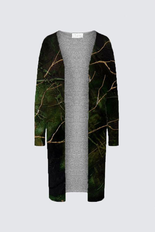 Brushed Knit Duster Cardigan With Pockets