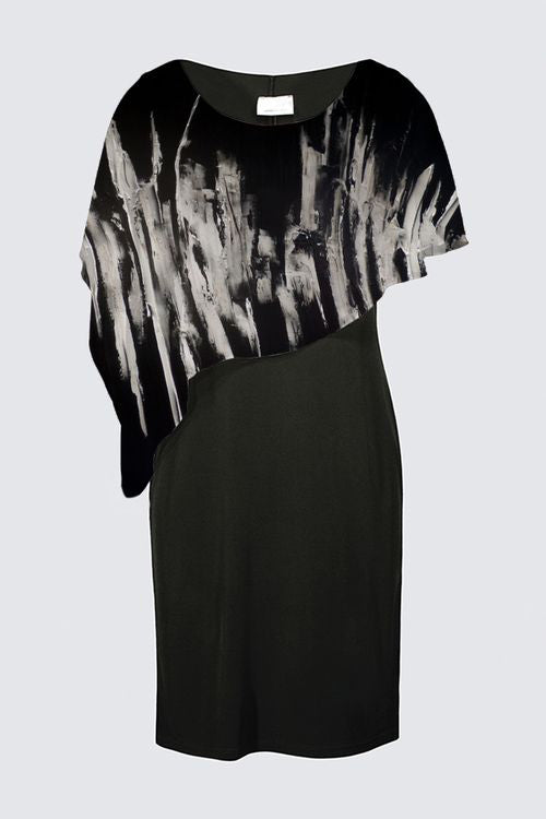 Sleeveless Cape Dress