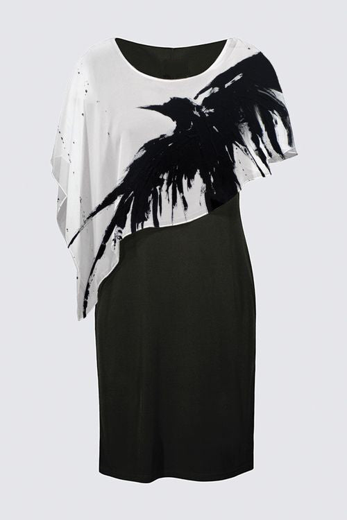 Sleeveless Cape Dress