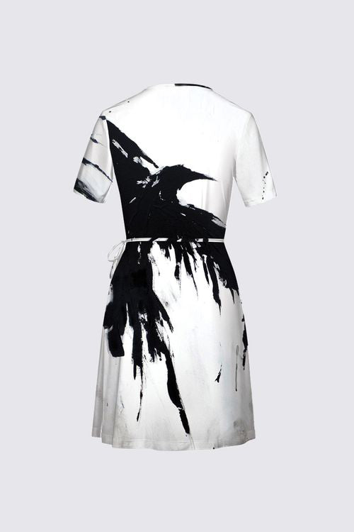 Short Sleeve Wrap Dress