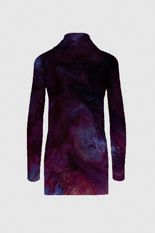 Cowl Neck Brushed Knit Tunic