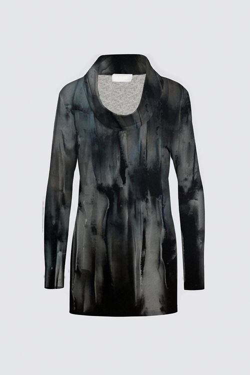 Cowl Neck Brushed Knit Tunic