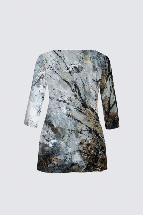 Curve Boat Neck Long Sleeve Tunic