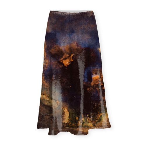 Satin Midi Skirt