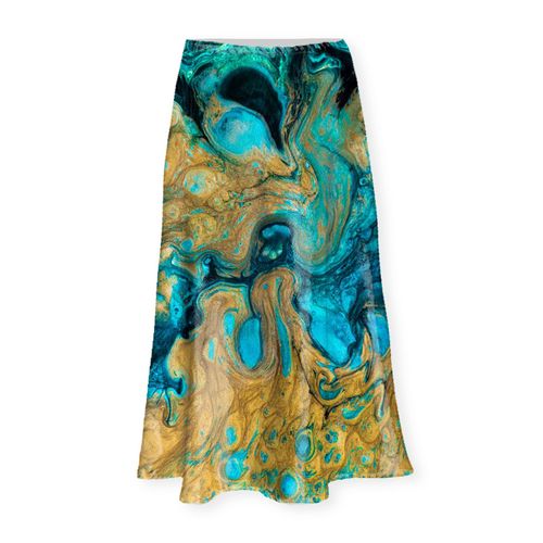 Satin Midi Skirt