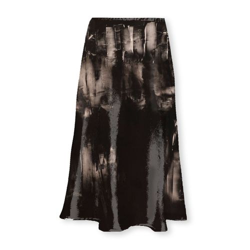 Satin Midi Skirt