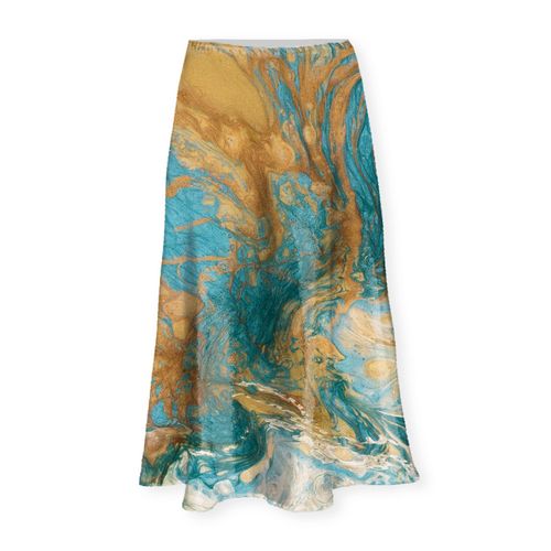 Satin Midi Skirt