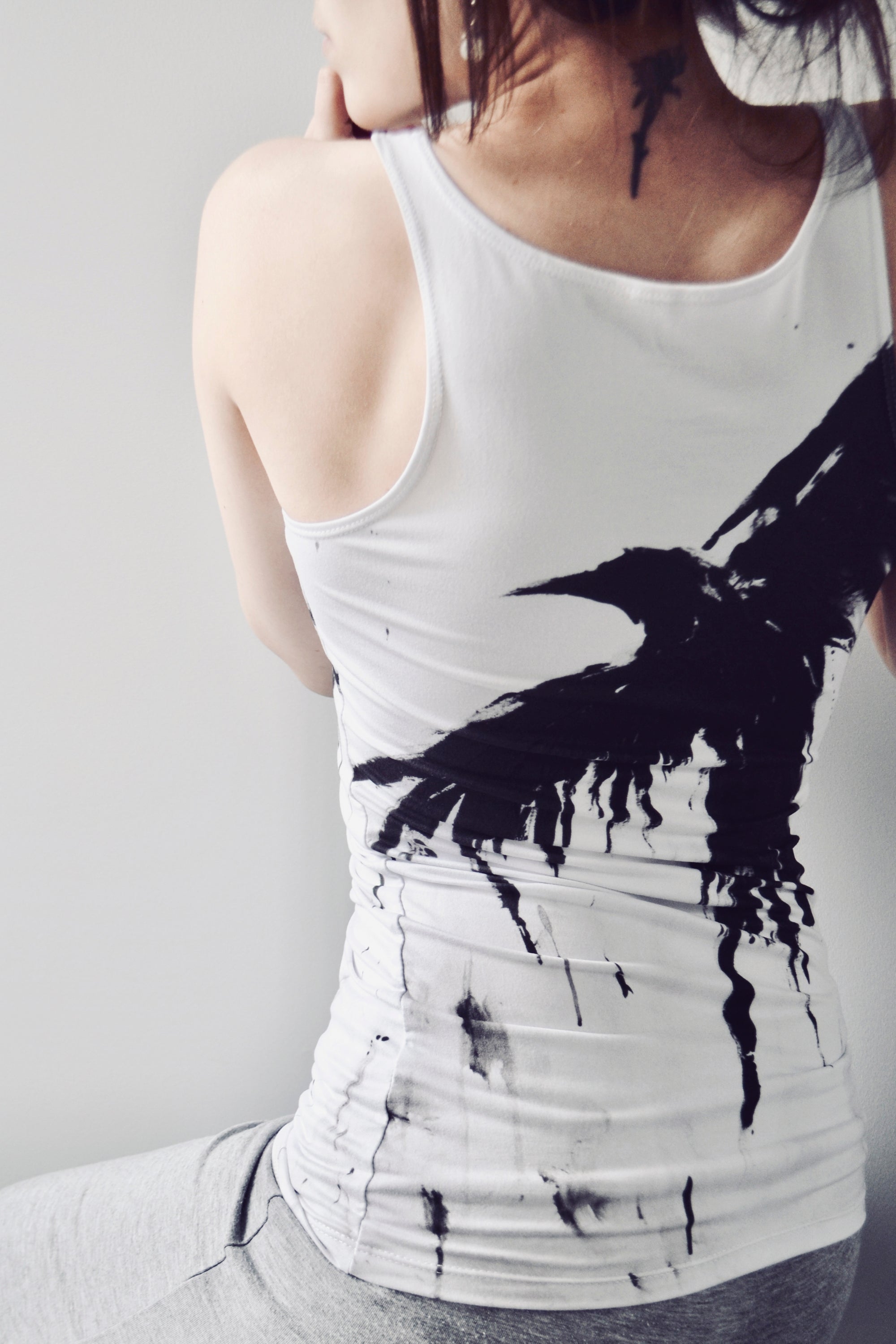 Crow IX Fitted Tank Top