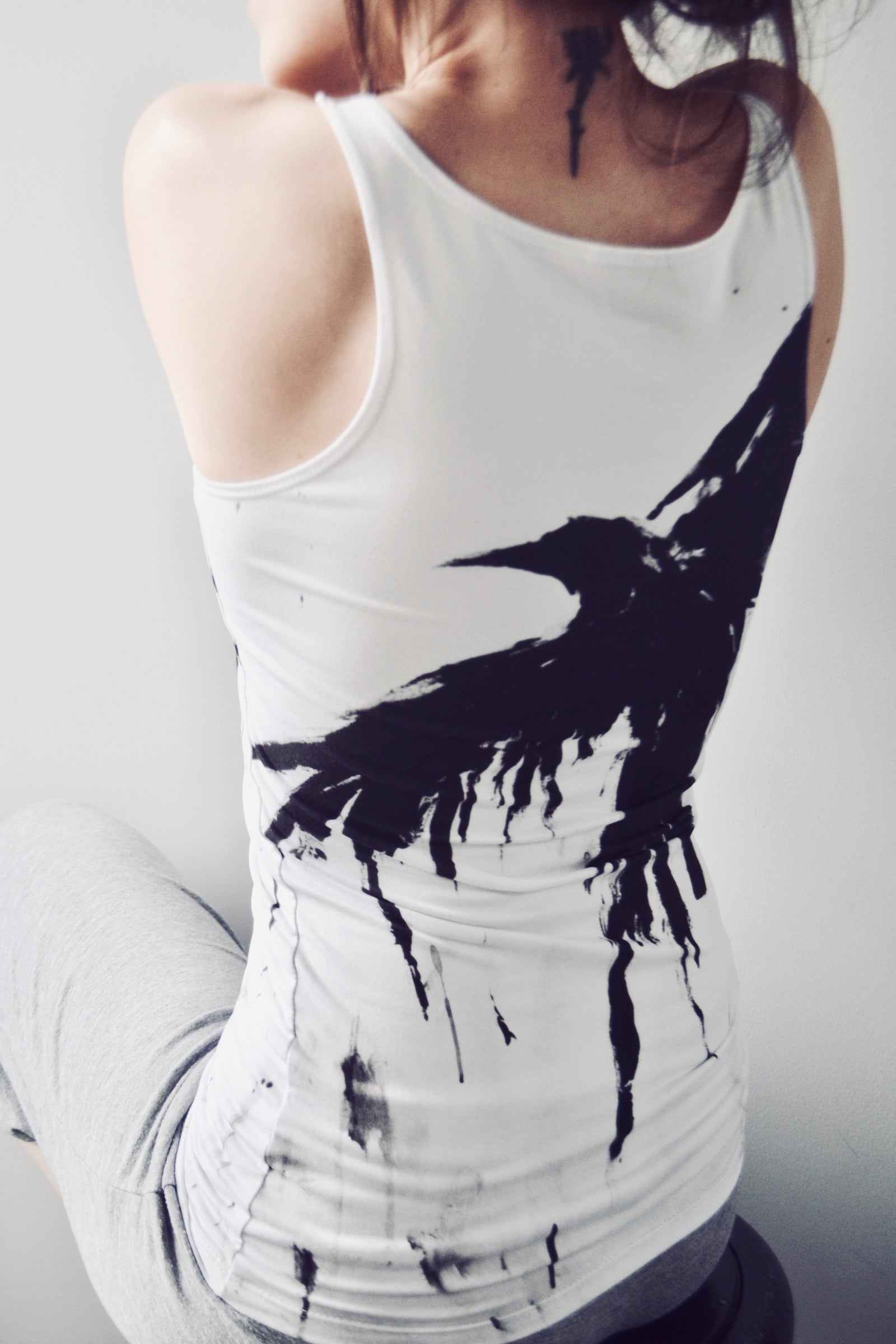 Crow IX Fitted Tank Top
