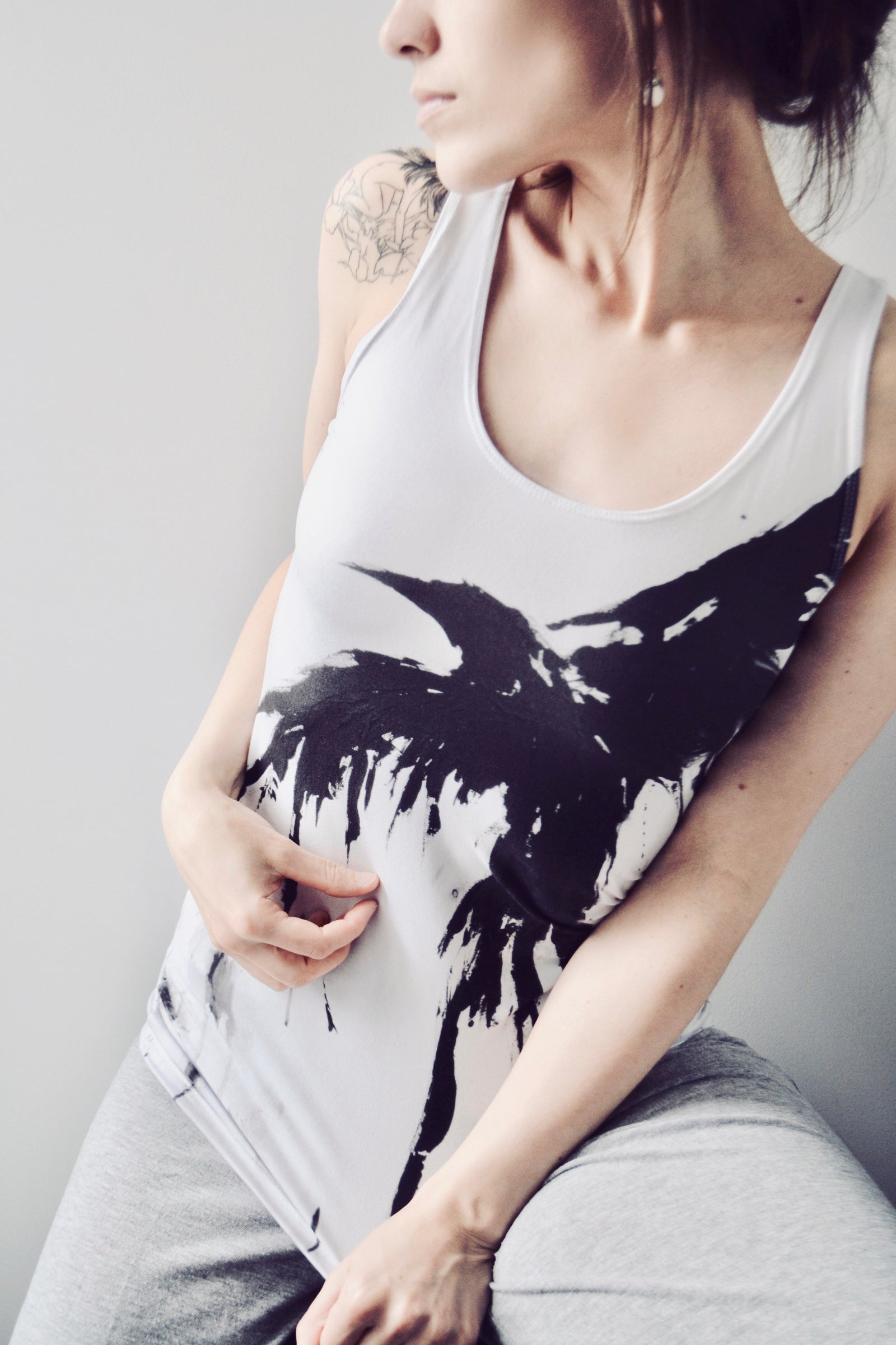 Crow IX Fitted Tank Top