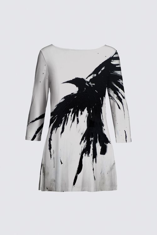 Boat Neck Long Sleeve Tunic