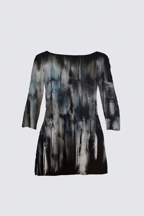 Curve Boat Neck Long Sleeve Tunic