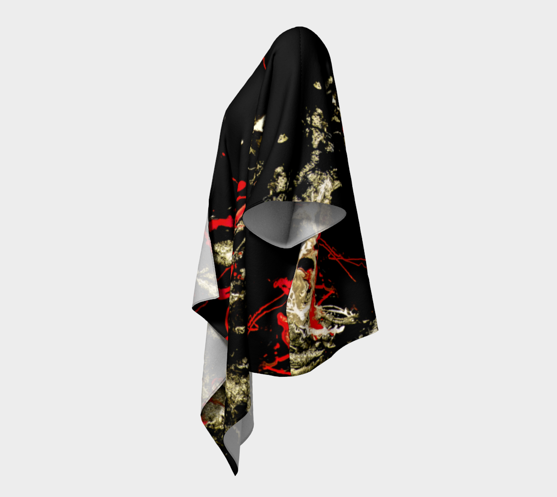 Draped Cover Up With Fringe