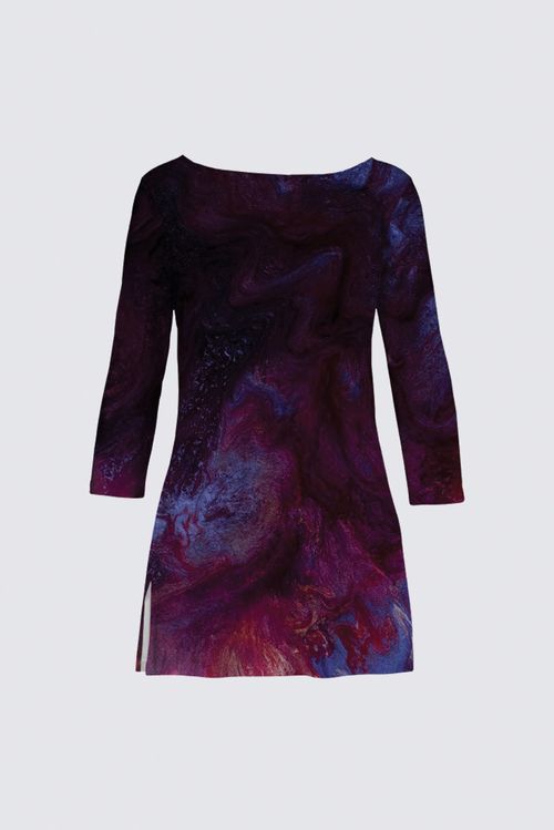 Boat Neck Long Sleeve Tunic