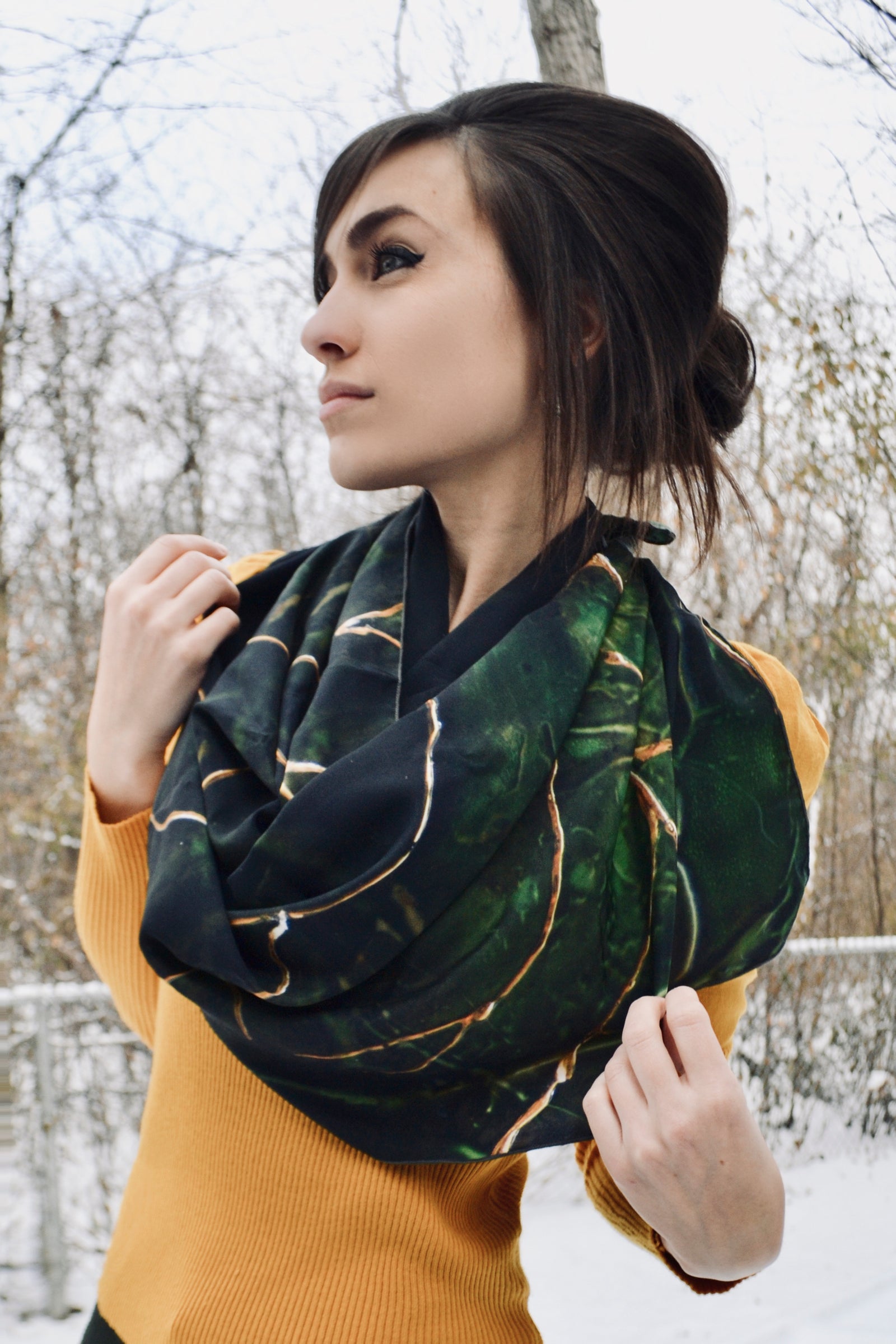 Silk Long Scarf