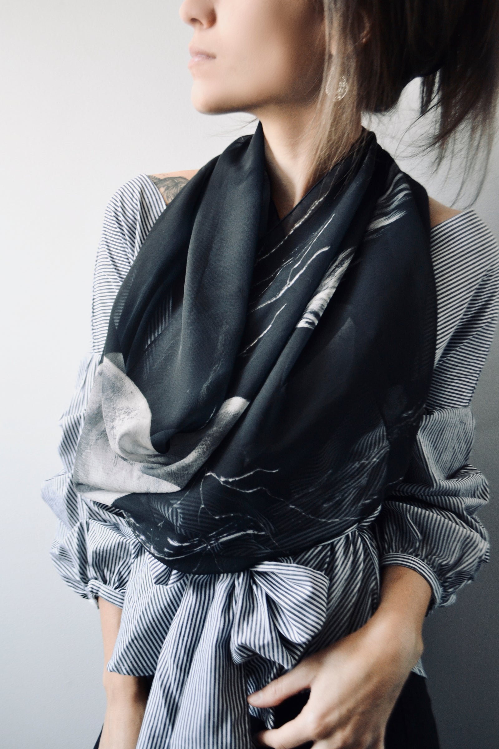Silver Sage Long Scarf
