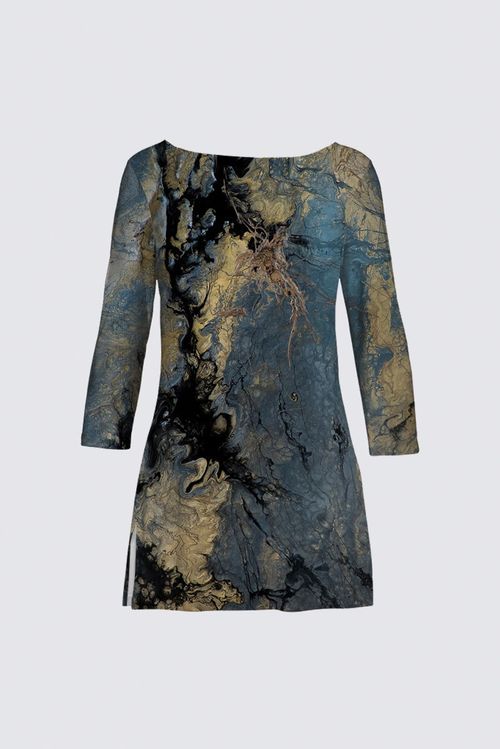 Boat Neck Long Sleeve Tunic