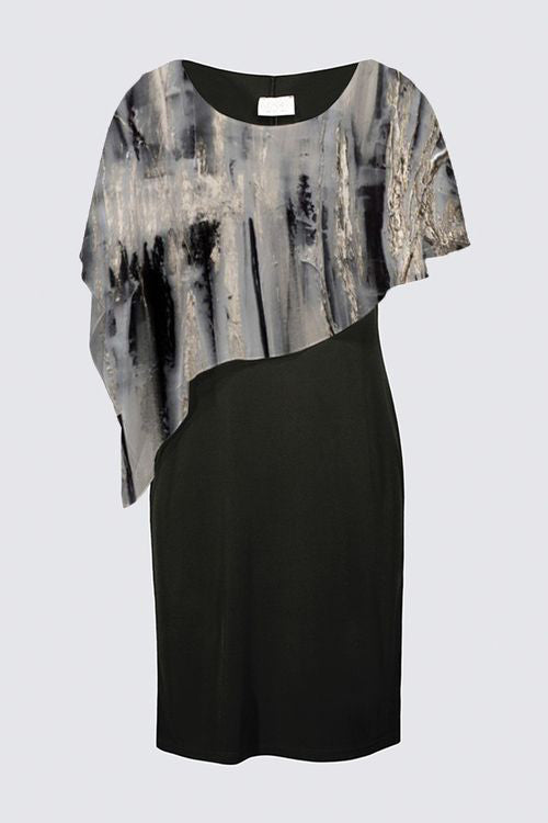 Sleeveless Cape Dress