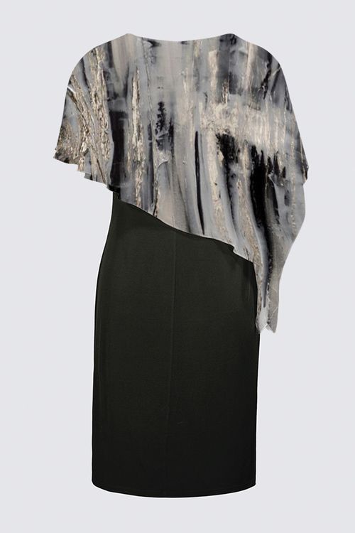 Sleeveless Cape Dress