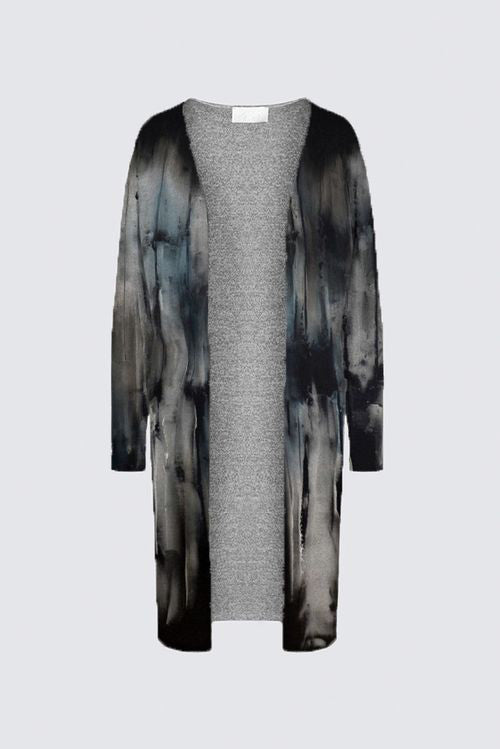 Brushed Knit Duster Cardigan With Pockets