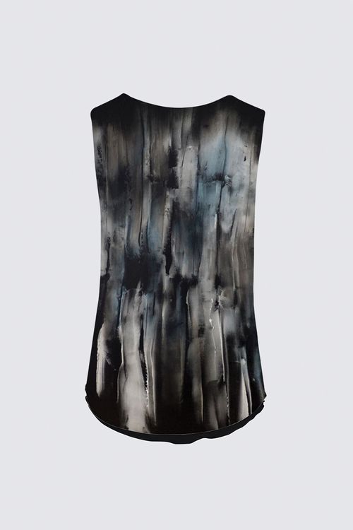 Reversible Sleeveless V-Neck Top
