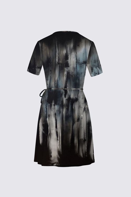 Short Sleeve Wrap Dress