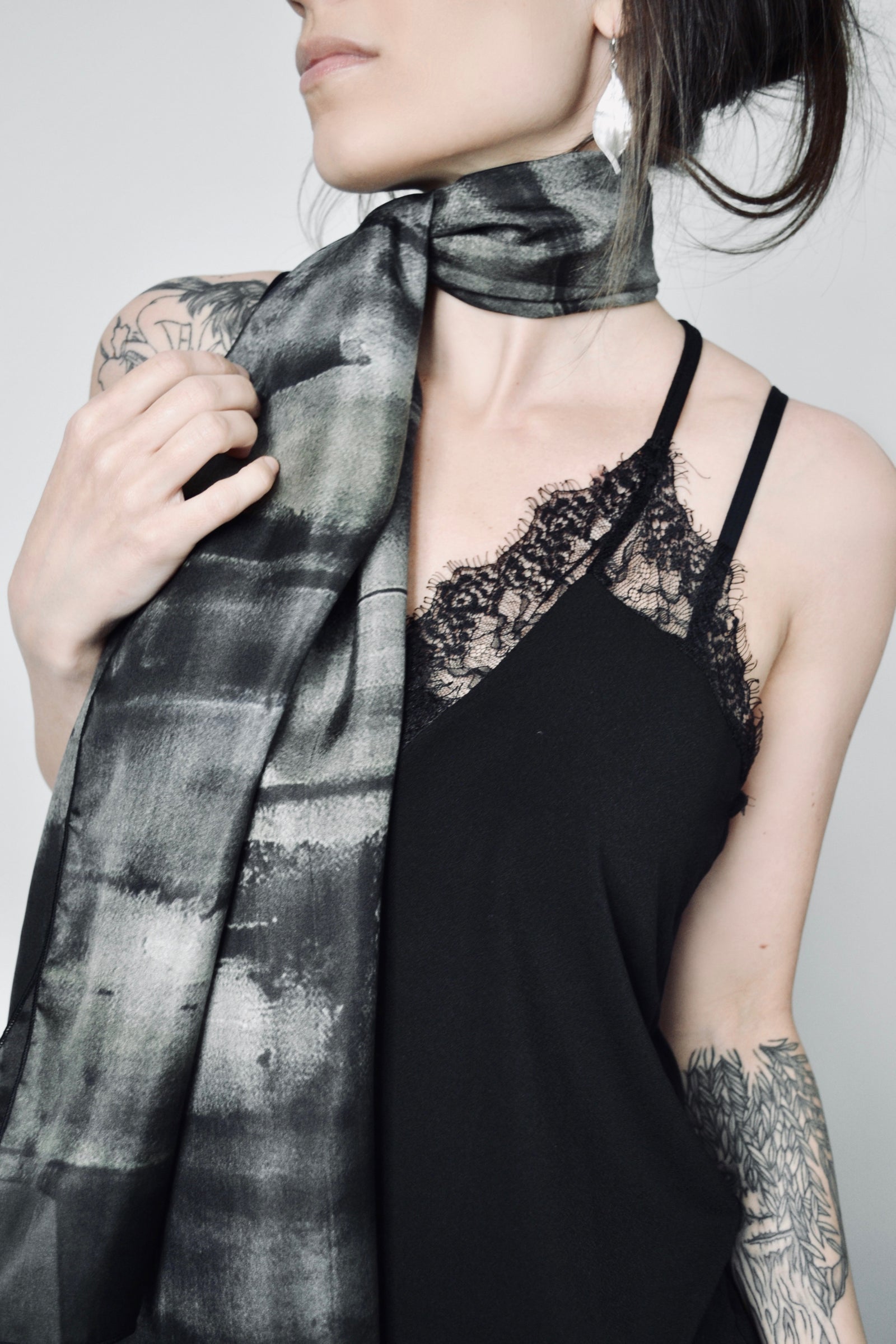 Silk Long Scarf