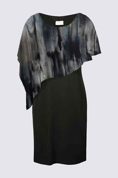 Sleeveless Cape Dress