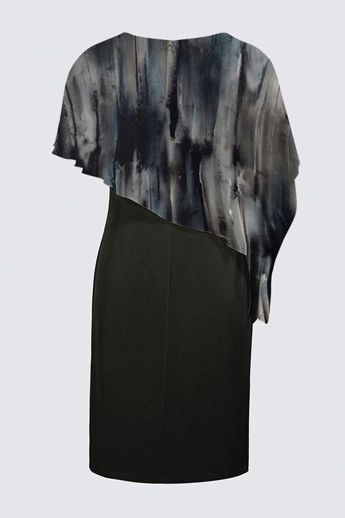 Sleeveless Cape Dress