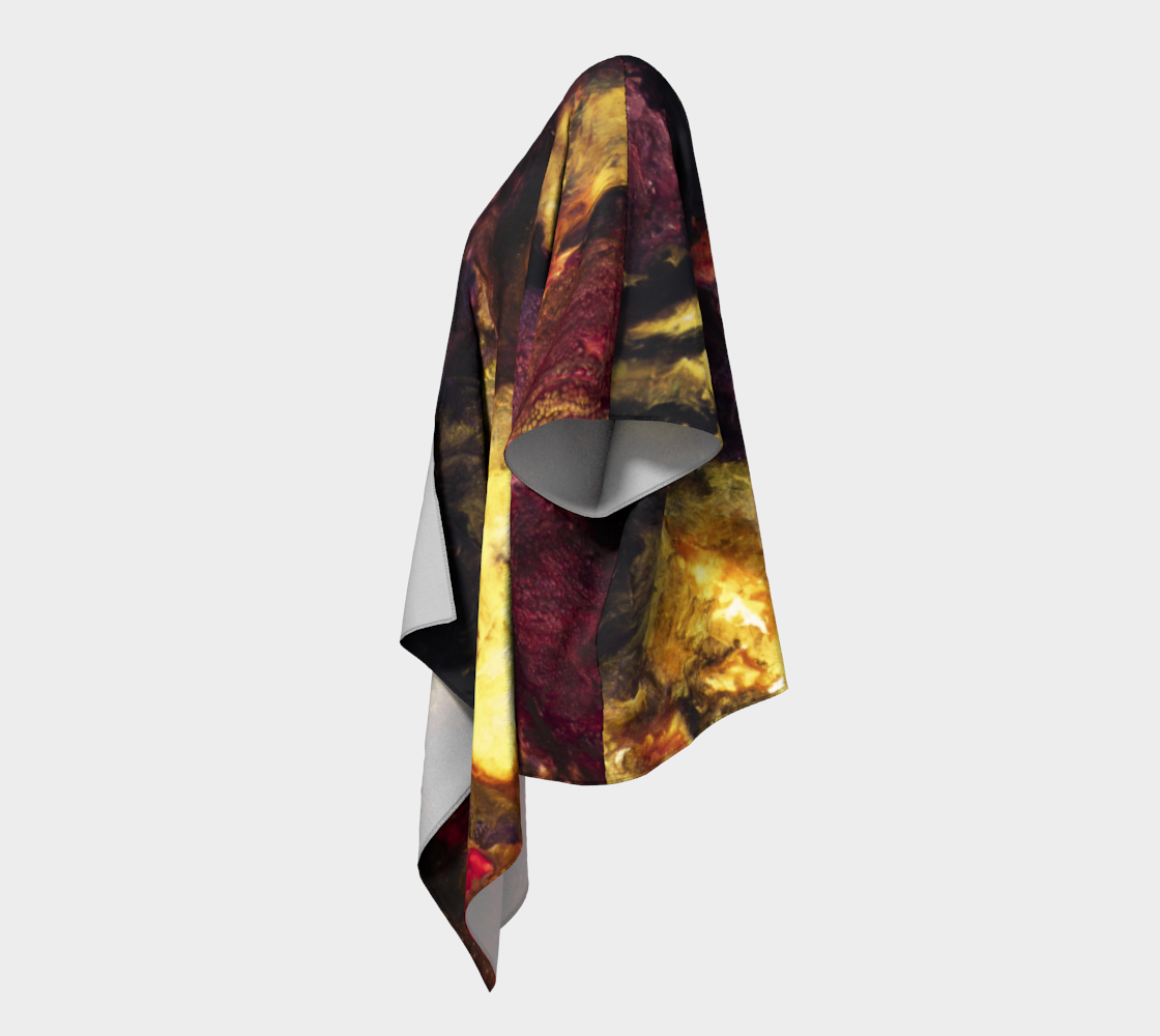 Draped Cover Up Without Fringe