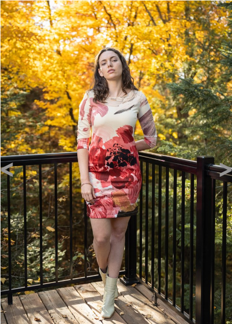 Half Sleeve Short Dress