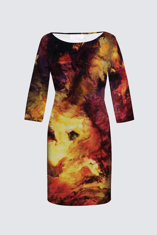 Half Sleeve Short Dress