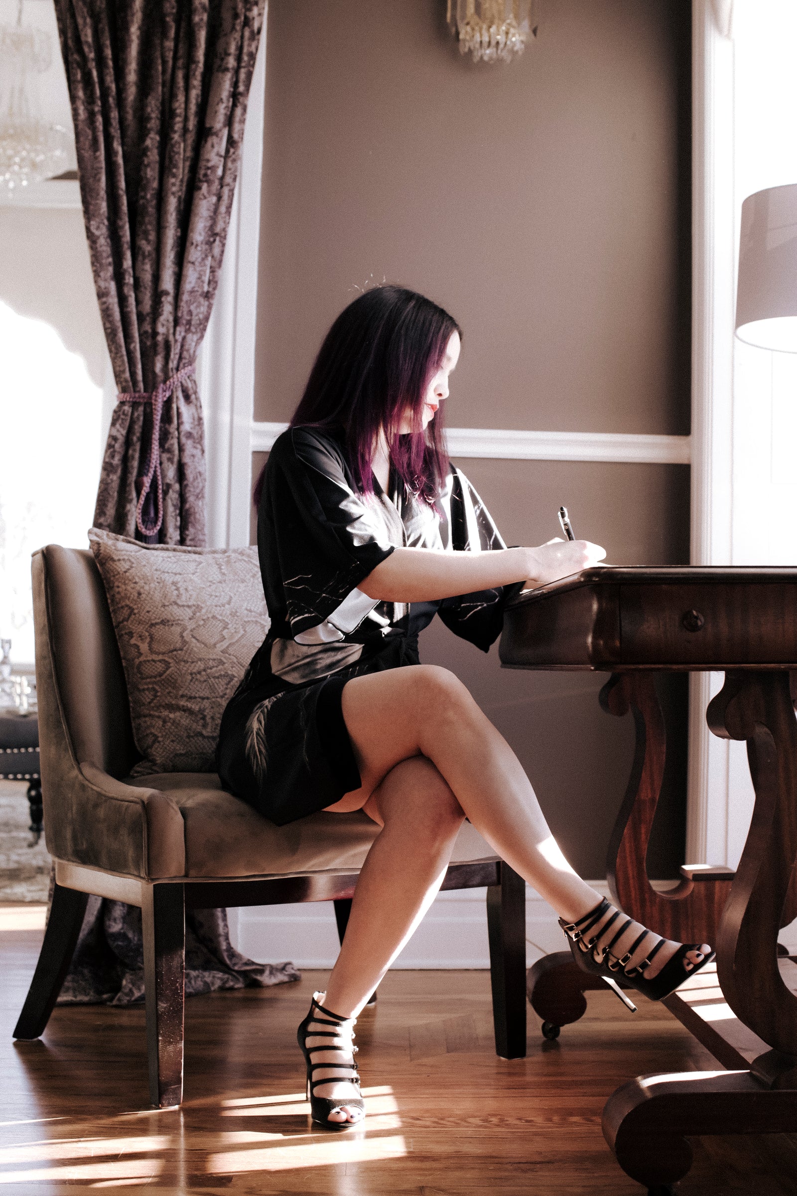 Silver Sage Short Robe