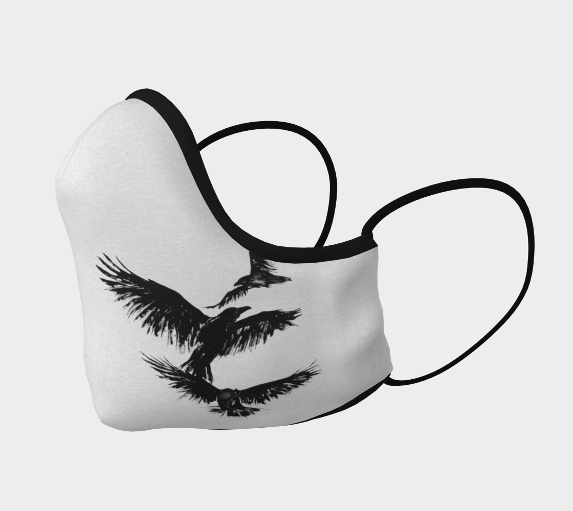 Three Large Ravens Mask