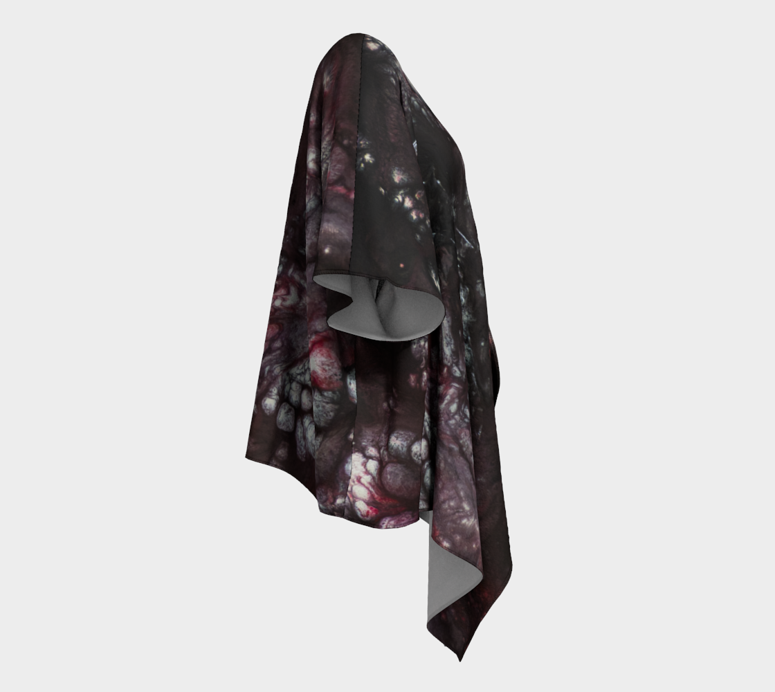 Draped Cover Up With Fringe