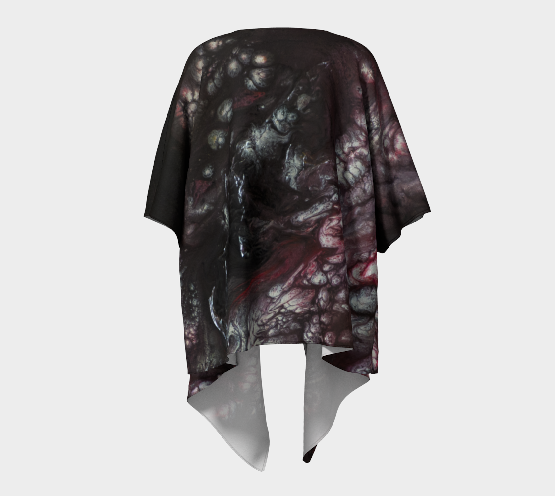 Draped Cover Up With Fringe