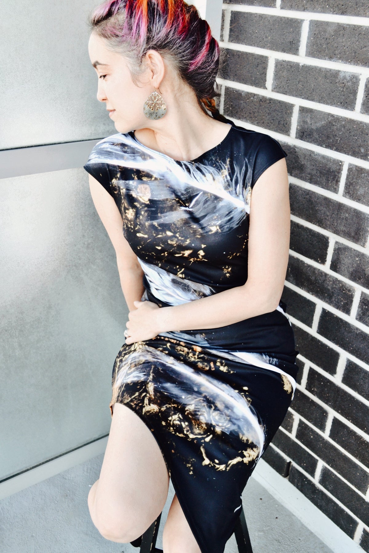 Silky Asymmetric Dress (Discontinued)