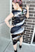 Scuba Knit Asymmetric Dress