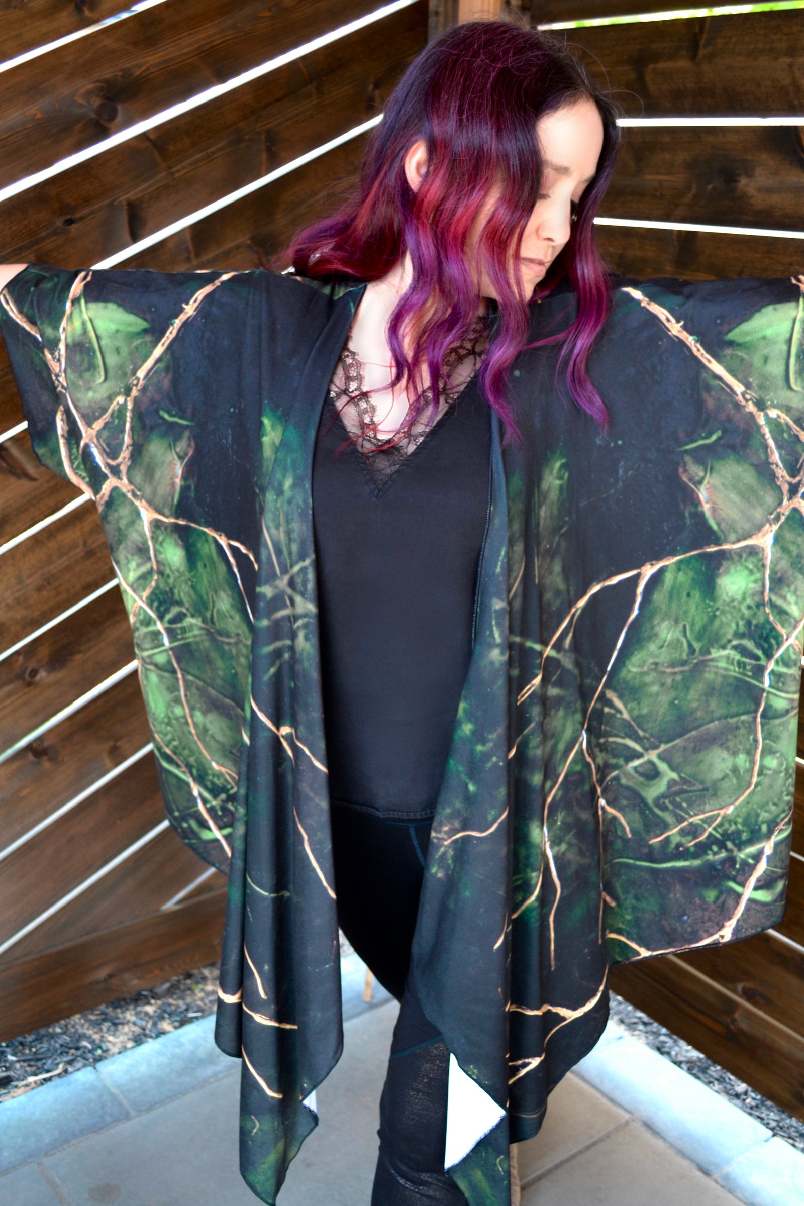 Draped Cover Up Without Fringe