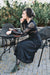 Long Sleeve Chiffon Maxi Dress