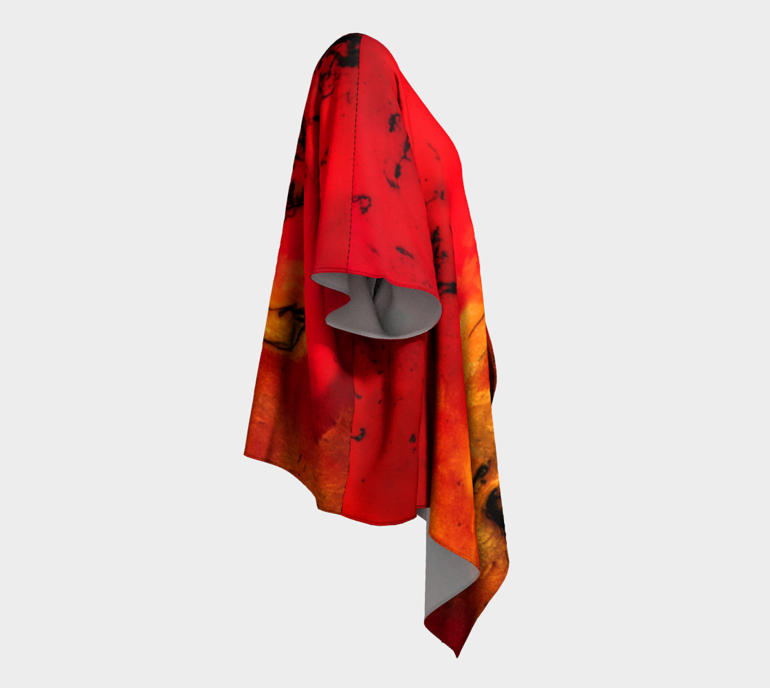 Draped Cover Up With Fringe
