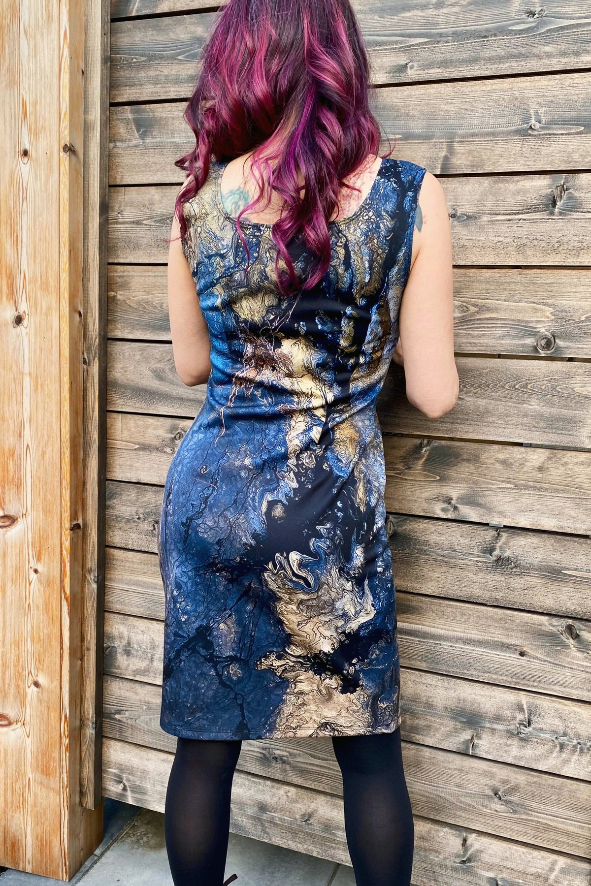 Sleeveless Square Neckline Dress