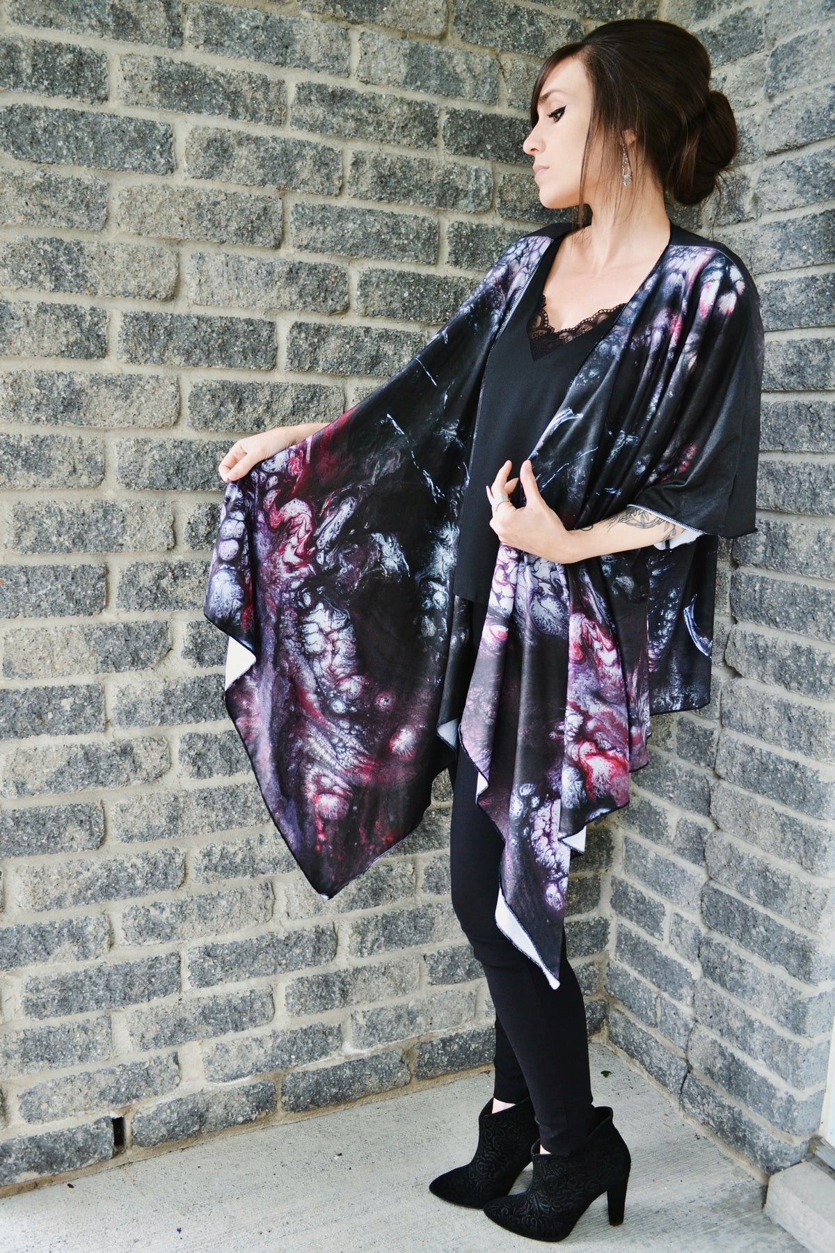 Draped Cover Up Without Fringe