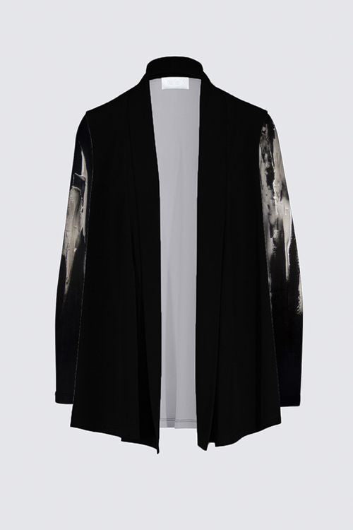 Draped Open Cardigan