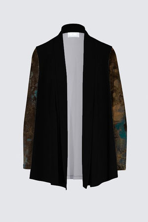 Draped Open Cardigan